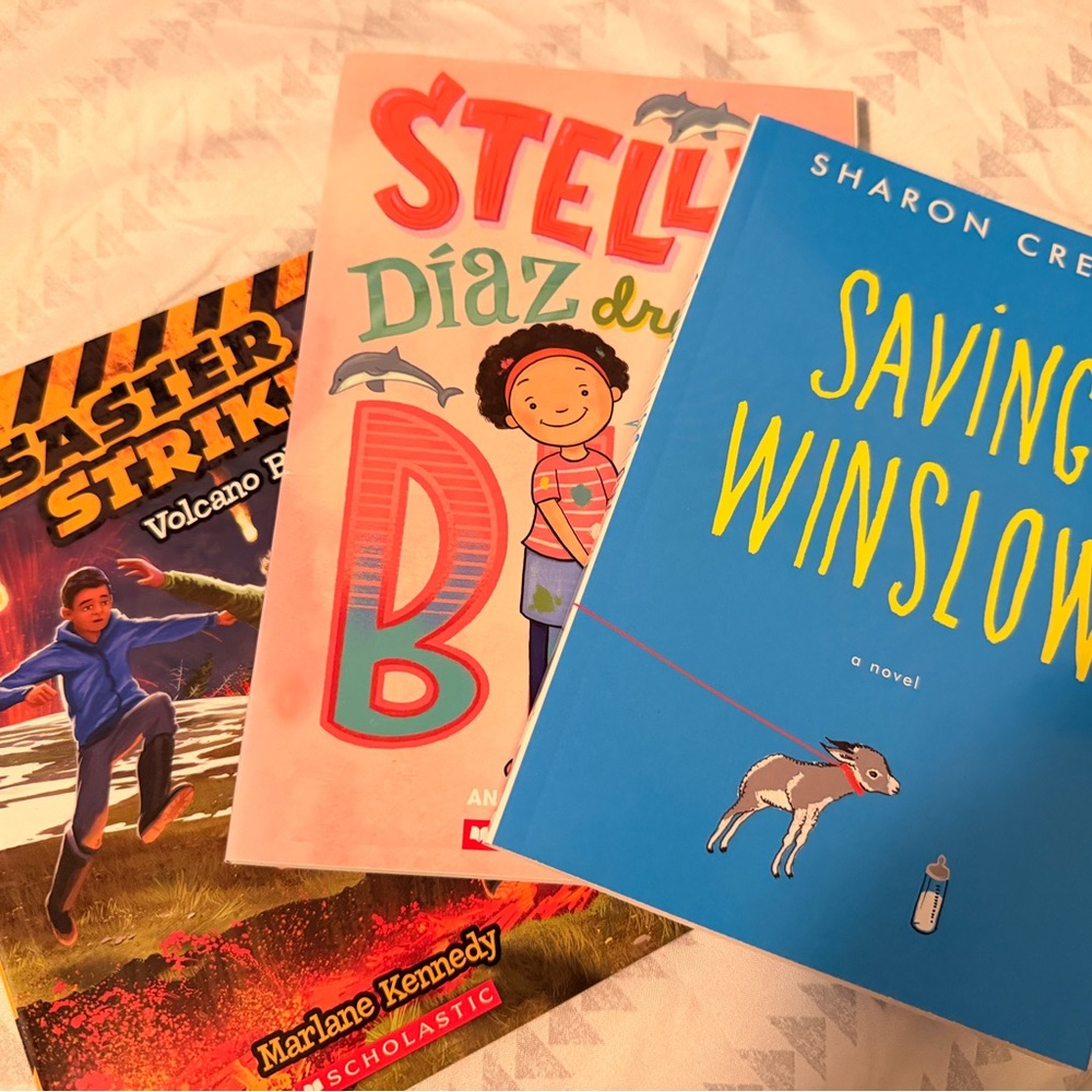 Source Unknown Kids Book Trio - Blue, Pink, Red Covers